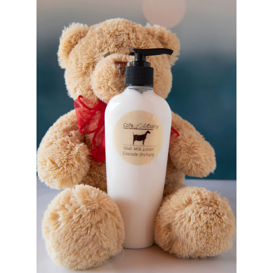 Goat Milk Lotion Cascade Orchard: 8 ounce Pump Bottle