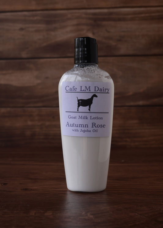 Goat Milk Lotion: Autumn Rose 4 Ounce Squeeze Bottle