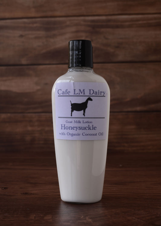 Goat Milk Lotion: Honeysuckle 4 Ounce Squeeze Bottle