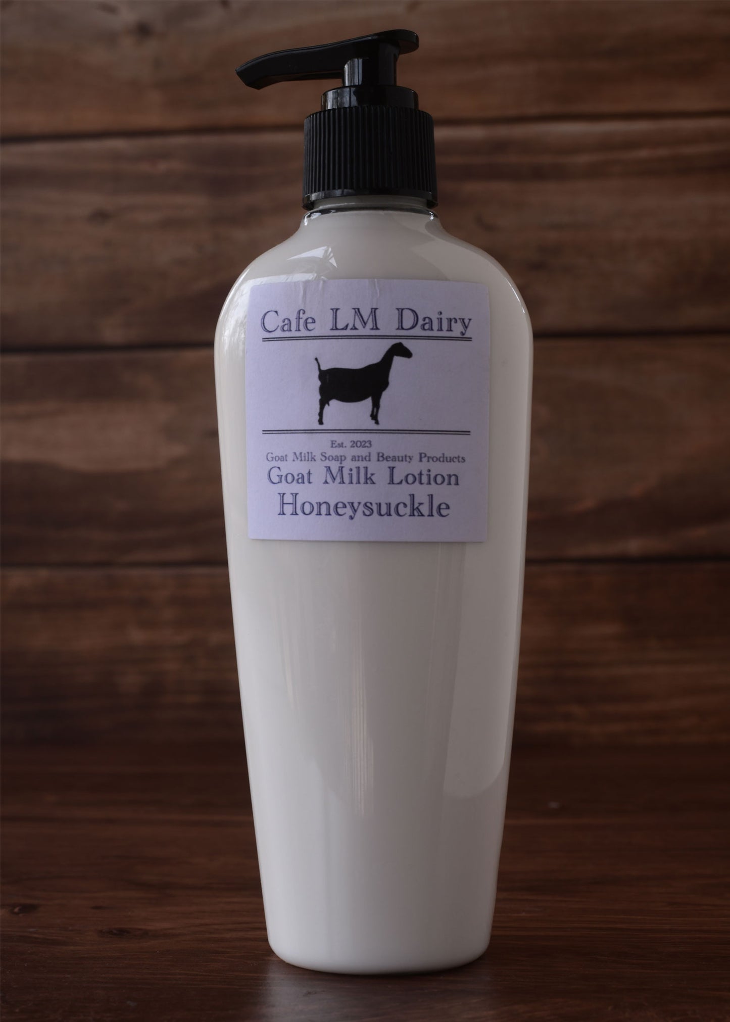 Goat Milk Lotion: Honeysuckle Fragrance 8 Ounce Pump Bottle