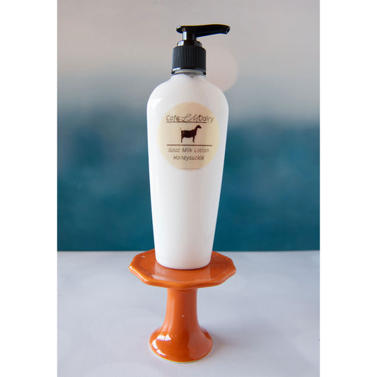 Goat Milk Lotion: Honeysuckle Fragrance 8 Ounce Pump Bottle